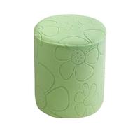 PLCIVSA Copri Pouf Rotondo 50x50 40x40 35×35 30×30 Fodera Poggiapiedi Copripouf Elastico Rivestimenti pouf Sgabello Poggiapiedi Ottomana(Z1,50x50cm/20x20in)