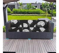 PLCIVSA Fodere per Cuscini da Esterno Elasticizzate con Banda Elastica Copriseduta per Divano Giardino Mobili da Patio Rattan Lavabili in Lavatrice(A7,50-60cm/20-24in)