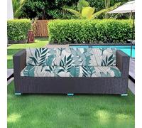 PLCIVSA Fodere per Cuscini da Esterno Elasticizzate con Banda Elastica Copriseduta per Divano Giardino Mobili da Patio Rattan Lavabili in Lavatrice(A5,150-190cm/59-75in)