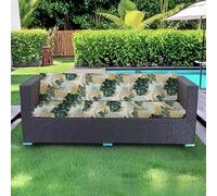 PLCIVSA Fodere per Cuscini da Esterno Elasticizzate con Banda Elastica Copriseduta per Divano Giardino Mobili da Patio Rattan Lavabili in Lavatrice(A4,150-190cm/59-75in)