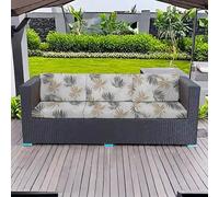 PLCIVSA Fodere per Cuscini da Esterno Elasticizzate con Banda Elastica Copriseduta per Divano Giardino Mobili da Patio Rattan Lavabili in Lavatrice(A6,50-60cm/20-24in)