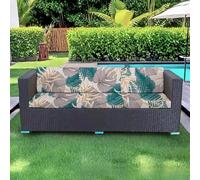 PLCIVSA Fodere per Cuscini da Esterno Elasticizzate con Banda Elastica Copriseduta per Divano Giardino Mobili da Patio Rattan Lavabili in Lavatrice(A11,150-190cm/59-75in)