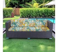 PLCIVSA Fodere per Cuscini da Esterno Elasticizzate con Banda Elastica Copriseduta per Divano Giardino Mobili da Patio Rattan Lavabili in Lavatrice(A1,150-190cm/59-75in)