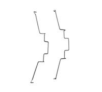 PLCPDM 2 PCS Dissipate Calore Clip Morsetto Computer CPU Ventola di Raffreddamento Clip In Acciaio Inox Filo di Fissaggio Fibbia Staffa