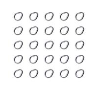 PLCPDM 25Pcs Forma di Pera Solido Anelli Da Pesca In Acciaio Inox Split Per Linea Assist Gancio Jigs Esche Collegamento Facile Da Usare In Acciaio Inox Split
