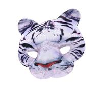 PLCPDM 3D Animale Mezza Viso Tigre Leopardi Animali Cosplay Per Halloween Festa in Maschera Unisex Regali