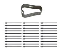 PLCPDM 50/40/30/20/10pcs Pennini per Pennelli Sostituzione degli Accessori Latizzatura E Clip 133 Penni A Penna