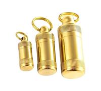 PLCPDM Affidabilità Outdoor Impermeabilizzato Jar Versatile Outdoor Impermeabilizzato Contenitore Per Viaggi Escursionismo Ottone cronico Resistente all'acqua Farmaci Stoccaggio