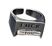 PLCPDM Anelli rotanti incisi Ornamento per le dita Anelli rotanti alla moda per adulti alla ricerca di accessori personalizzati Gioielli regalo dichiarazione, Misura unica, come descritto, come