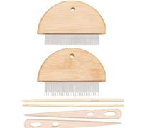 PLCPDM Arazzo Tessitura Pettine Mano Knitting Strumento Infila Ago Uncinetto Frangia Per Appeso A Parete A Mano Accessori Strumento Per Lavoro A Maglia Per