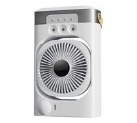 PLCPDM Aria condizionata portatile del dispositivo di raffreddamento ad aria da tavolino con 3 regolazioni di velocità e luce per vari fan portatili delle nebbie dello spazio