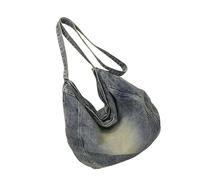 PLCPDM Borsa Messaggistica Capacità Per Donna Studentessa Sacca In Jeans Crossbody Spalla Casual Spalla Un Messaggero Capacità Per Donne In Incrociata
