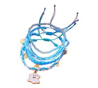 PLCPDM Bracciale Halloween multicolore Fili perline elasticizzati con ciondolo Spettri zucca Design impilabile Accessorio festival unisex Gioielli Halloween
