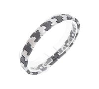 PLCPDM Bracciale magnetico in acciaio tungsteno per uomo Bracciale regolabile alla Bracciale unisex Accessorio fatto a mano Bracciale in acciaio tungsteno