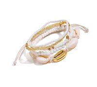 PLCPDM Cavigliere da spiaggia in resina con stelle marine disegni colore vibrante confortevole impermeabile accessori gioielli da spiaggia, Misura unica, come descritto