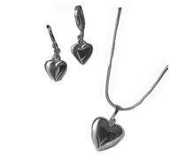 PLCPDM Collana A Sospensione Perle Delicata E Orecchini Abbinati Set Accessori Fatti A Mano Per La Festa Da Sposa O Orecchini Pendola E La Collana Ciondolo