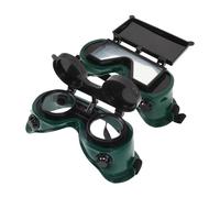 PLCPDM Confezione da 2 Occhiali industriali Meccanismo a Cerniera Plastica Resistente Ampia Prospettiva vestibilità Comoda Standard Sicurezza per Occhi Sicurezza per Occhi Saldatura