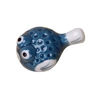 PLCPDM Confezione da 6 supporti per bacchette carini a forma di pesce palla in ceramica per forchetta, cucchiaio, pesce palla e bacchette