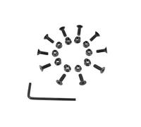 PLCPDM Confezione Eleganti Viti in Metallo E Set Componenti Dado con Finitura Nera Liscia Ideale per Progetti Riparazione E Set Hardware Fissaggio Professionale