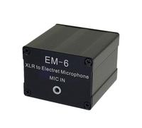 PLCPDM Convertitore microfono a condensatore elettrete universale da XLR a 3, 5 mm Durata Corpo in metallo ottimizzato per apparecchiature podcast XLR adattatore