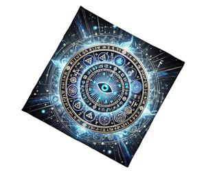 PLCPDM Copertura dei Tarocchi alla Tappetino da Meditazione Pieghevole Velluti Texture Velluti Tappetino da Gioco da Tavolo Adatto per riunioni domestiche Tovaglia dei Tarocchi