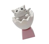 PLCPDM Copritasto a Tema Gattino Con Stelo Incrociato Per Tastiere Meccaniche Interruttori Aggiornamenti Sulla Parte Superiore Accessorio Da Gioco Fatto a Mano Copritasti Ergonomici in Plastica