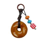 PLCPDM Creativo cioccolato Pretzel pane portafoglio ornamento borsa ciondolo borsa zaino decorazione per uso quotidiano e regali unici Bagel borsa accessorio, Bagel, One Size