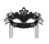 PLCPDM Cristalli Impreziositi Mascherata Faccia Copertura Scintillante Accattivante Abbigliamento Traspirante Accessorio a Tema Gioco Ruolo Pratica Maschera Per Feste in Metallo Plastica