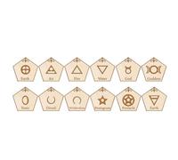 PLCPDM Dadi Fatti A Mano Dodecahedron con Le Date Costellazioni Celesti per Gioco E L'apprendimento della Durata delle Dadi Gioco in Legno