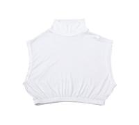 PLCPDM Dolcevita Scaldacollo Mezza Camicia Fazzoletto da collo Caldo Staccabile Wrap Falso Collare Caldo Inverno Ciclismo Antivento Mezza Camicia Collare, bianco, Taglia unica