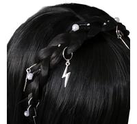 PLCPDM Double Twist Braid Headband Features Alloy Star Pendant Eye Catching Hair Accessory Suitable For Different Ages Braided Hairband With Star Charm