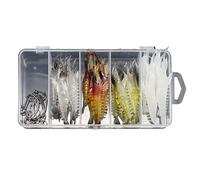 PLCPDM Esche da Pesca Realistiche in Plastica Morbida Stili Assortiti Movimenti Naturali per Lancio Tecniche Fondo per Pesca A Traina Esche Morbide Versatili