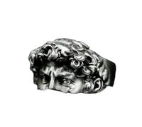 PLCPDM Fascia in argento con effetto screpolato realizzata a mano, stili artistico, gioielli che simboleggiano la e l ' individualità per adulti, eleganti in argento, regalo
