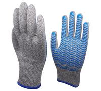 PLCPDM Guanti Sicurezza Professionali Resistenti All'abrasione Strisce Silicone Antiscivolo Protettive Antitaglio Per Lavoratori Del Vetro Manipolatori Frutti Mare Guanti Sicurezza Per La