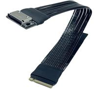PLCPDM NVME a Oculinks SFF-8611 4iSFF-8612 Gen4 Cavo esterno PCIe4 4X 64Gbps Adattatore per PC di piccole dimensioni Lunghezza personalizzabile Oculink Extension