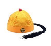 PLCPDM Oggetti scena Cappello orientale cinese Cappello degli imperatori cinesi delle dinastie con cavallo Costume da festa Cappello cosplayCostume orientale ' imperatore