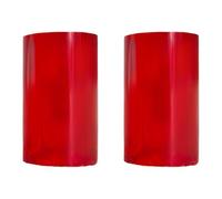 PLCPDM Puntali per stecca da biliardo in acrilico brillante, 2 pezzi, per giocare professionalmente, accessori per canne da biliardo, essenziali, durabilità, ghiere in poliuretano