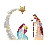 PLCPDM Scena all'aperto con il LED e le ancore a terra della punta per l'esposizione del palo del giardino di Decoraction