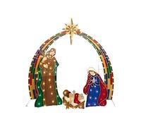 PLCPDM Scena all'aperto con il LED e le ancore a terra della punta per l'esposizione del palo del giardino di Decoraction