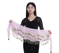 PLCPDM Sciarpa Anca Danza Del Ventre Con Gonna Sciarpa Da Cintura Con Moneta D'oro 72/98 Per Le Donne Gonna Avvolgere Regali Costumi Pancia