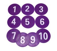 PLCPDM Segnali Pavimenti Numerati Marcatori per Paesaggio Marcatore per Disco Segni Dischi Calcio Non Colpiscono I Segnalini per I Bambini Allenamento Calcio attività in