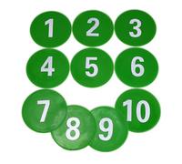 PLCPDM Segnali Pavimenti Numerati Marcatori per Paesaggio Marcatore per Disco Segni Dischi Calcio Non Colpiscono I Segnalini per I Bambini Allenamento Calcio attività in