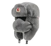 PLCPDM Sovietico Retro Lenin Cappello Regolabile Earflap Cap imitazione Pellicce Caldo Inverno Uso Esterno Faux Fur Cappello, Grigio scuro, Taglia unica