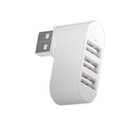 PLCPDM Splitter Box USB 2.0 Trasferimento Dati USB ruotabile a 3 Porte Espansore Multiplo per Computer Laptop Accessori per PC Hub USB per espansione Laptop