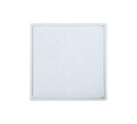 PLCPDM Stampo per vassoio in resina Stampo in silicone con piastra quadrata inferiore a forma di griglia Vassoio decorativo Vassoio rettangolare rotondo Stampo epossidico