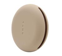 PLCPDM Supporto portatile in silicone per cosmetici per organizzare e proteggere le spugne per il trucco, Lettere Khaki