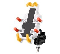 PLCPDM Supporto sicuro per telefono da bici Meccanismo angoli regolabili Impugnatura antiscivolo Costruzione ibrida Staffa testata Supporto per mountain bike