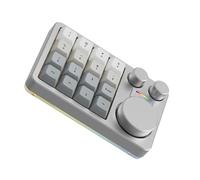 PLCPDM Tastiera USB piccola con 16 tasti tre manopole macro funzioni per una facile installazione non è necessario driver ampio tastiera USB compatibile