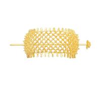 PLCPDM Thai Trend Tradizionale Bastone Dei Capelli Tradizionale Thai Elegante Intagliato Bacchette Dei Capelli Ragazza Cosplay Gioielli Abbigliamento quotidiano Accessorio, dorato A, Taglia unica