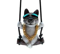 PLCPDM Universally Car Lens Dog Hanging Charm User Friendly Resin Auto Gift Small Dashboards Accessories for Vehicle Dog Car Hanging Ornament